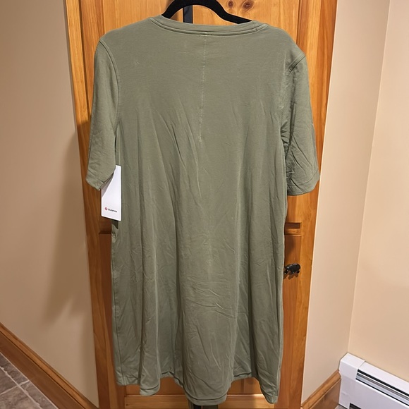 Lululemon Cotton Wrap Front Tee Shirt Dress NEW - Picture 7 of 7